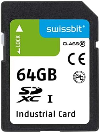 Swissbit כרטיס זיכרון SDXC 64GB UHS PSLC (SFSD064GL3BM1TO-אני-אוג-2CP-STD)
