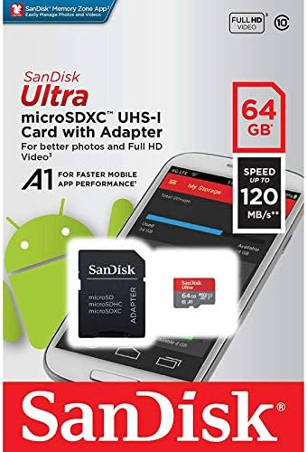 Ultra MicroSDXC 64GB עובד על Samsung Galaxy A10s בנוסף, מאומת על ידי SanFlash ו-SanDisk (A1/10ג/U1/8k/120MBs)