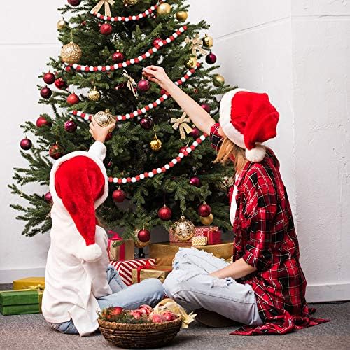 Hicarer חג המולד עץ חרוז גרלנד חג המולד עץ חרוז גרלנד עץ חג המולד חרוז קישוט לחג המולד, מסיבת חג המולד קישוט, 16 מטר